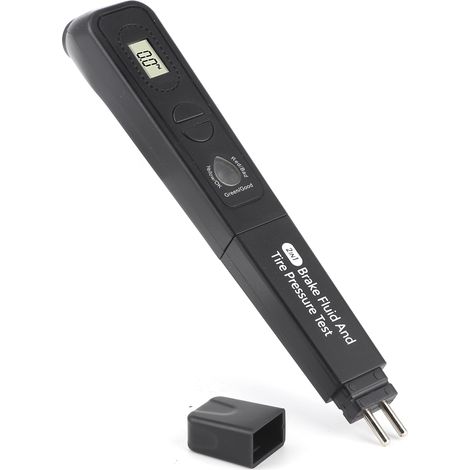 Testeur de pression des pneus/liquide de frein 2 en 1, détecteur de qualité de fluide précis et portable avec 5 voyants LED. (1/5)