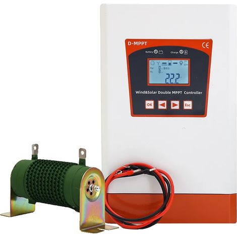 Contrôleur de charge, Système hybride MPPT, Gestion efficace de l'énergie, 6000W, 24V 48V AUTO (1/2)