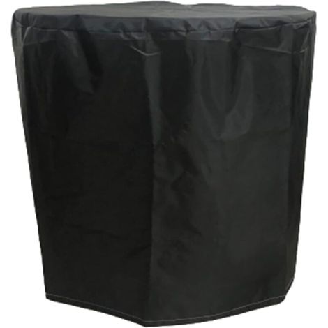Black BBQ Cover 5877CM 1 Round Polyester Rain Cover Dustproof and Rainproof BBQ Cover (1/4)