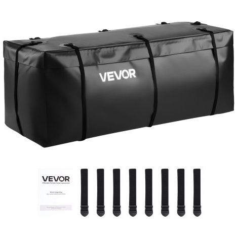 Bolsa de Carga para Enganche, Impermeable, PVC 840D, Resistente, para Almacenamiento en Caja de Camioneta con Correas Reforzadas, para Enganche Coche, SUV, Furgoneta, 1185 x 510 x 500 mm (1/5)