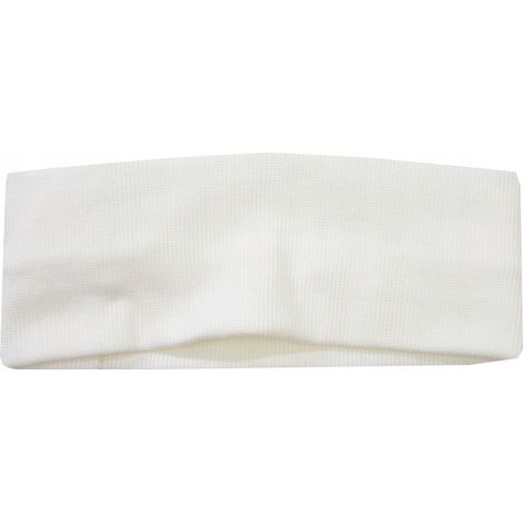 Fascia per capelli con orecchie, a righe larghe, color ecru, L N011A