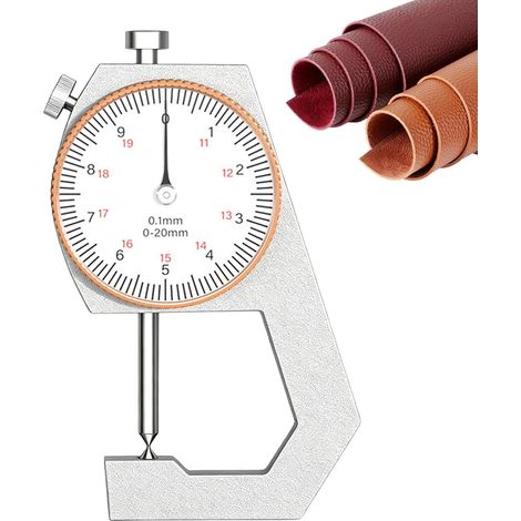 Jauge D'Épaisseur Pour Les Bijoux Plat et rond, avec précision, portable Jauge D'Épaisseur Pour Tissus Et Textiles Pour Tôle Métallique Tuyau Tube Maroquinerie Atelier Usine Studio (1/5)