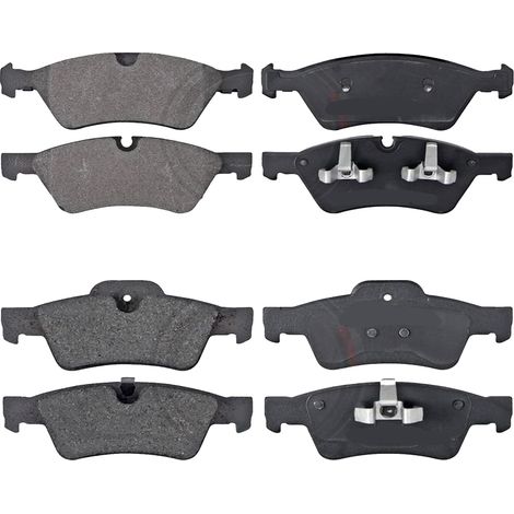 KIT PASTIGLIE FRENO ANTERIORI E POSTERIORI compatibile con MERCEDES-BENZ CLASSE X (470) / PASTIGLIE FRENANTI AUTO OEM P 50 144,P 50 153 / SOSTITUZIONE DIRETTA / BASSA POLVERE / SILENZIOSO
