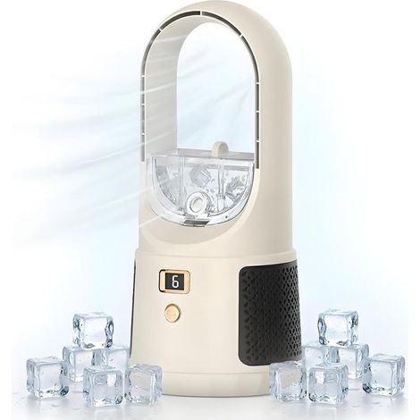 Climatiseur Mobile Compact Silencieux 6 Vitesses Tactile USB pour Bureau et Chambre Étudiant avec Fonction Humidification - (1/3)