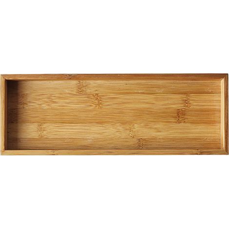 Rutschfeste Bambus-Badewannenablage – 30 x 20 cm – Für Badezimmer, Ankleidezimmer, Wohnzimmer – 1 Stück (1/5)