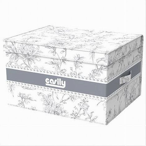 TRADE SHOP - Box Portatutto Scatola Salvaspazio Contenitore Organizer 50x40x25cm Fantasia 87317 -