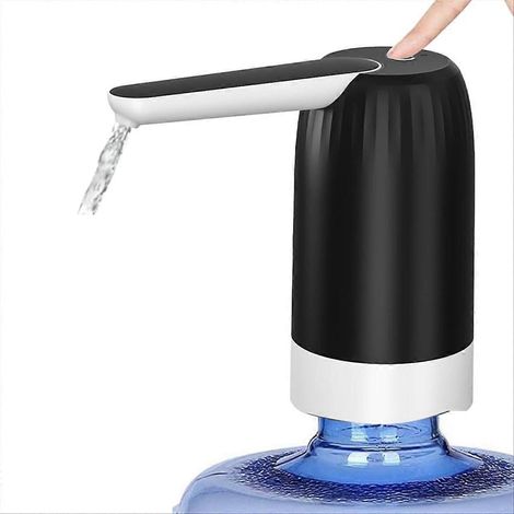Distributeur d'eau portable 5 gallons, pompe à eau pour bouteille, robinet pratique, usage camping et maison, réservoir rechargeable. (1/5)