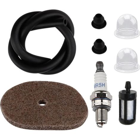 Tuning-Kit inklusive Luftfilter, Zündkerze, Kraftstofffilter, Kraftstoffschlauch und Zubehör für Stihl KM56, FS56, FS56RC und FC70 Freischneider: Luftfilter, Zündkerze, Kraftstofffilter und Kraftstoff (1/3)