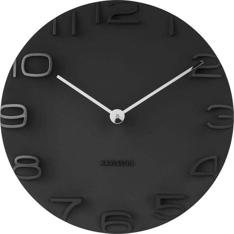 Karlsson On the Edge Horloge Murale Noir 42 cm (1/10)