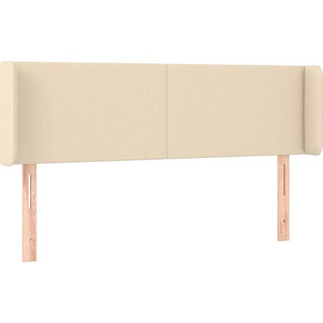 Maison Exclusive - Cabecero de tela color crema 147x16x78/88 cm (1/5)