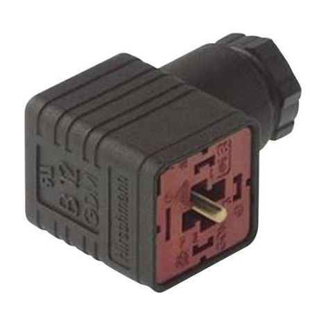 Hirschmann GDM 3011 J conector eléctrico negro 3 polos