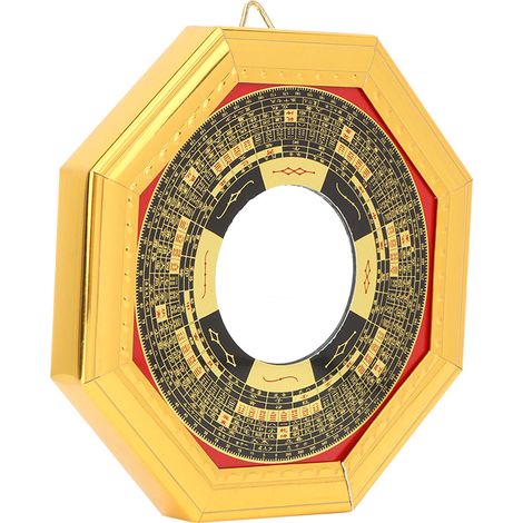 Miroir Bagua convexe/concave traditionnel chinois Feng Shui pour la maison et le commerce, porte-bonheur (convexe) (1/5)