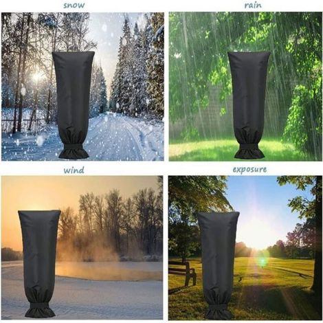 Housse de robinet extérieur antigel - 1 pièce, protection neige/pluie - Convient pour jardin, hiver Étiquette (1/4)
