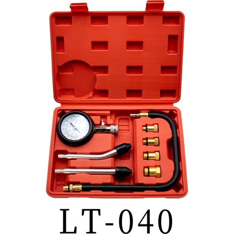 Comprobador de compresión, kit de herramientas de manómetro para probar motocicletas, automóviles, motores fueraborda, motosierras, motos de nieve, automóviles y motores de gasolina