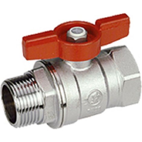 VALVOLA SFERA FARFALLA 3/8 ATTACCHI M-F PASSAGGIO TOTALE GIACOMINI R254X002