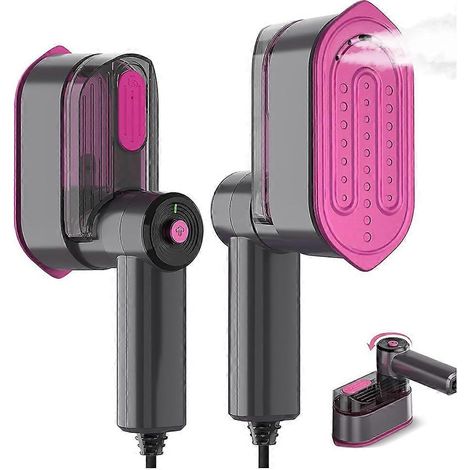 Défroisseur vapeur portable de voyage pour vêtements - Fer à vapeur compact et portatif, idéal pour les voyages, les résidences étudiantes et la maison (prise européenne). (1/5)