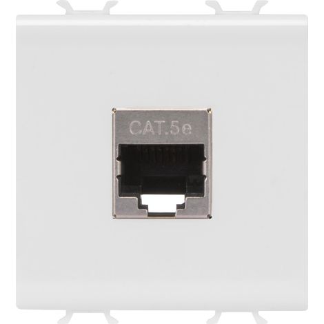 CONNECTEUR RJ45 2M CAT.5E FTP BLANC SAT. GEWISS GW15436