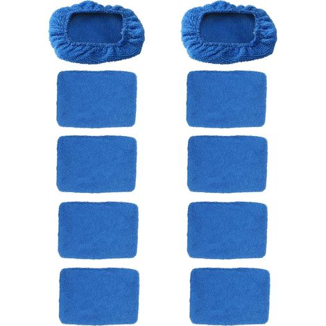 10 Pcs Microfiber Windshield Cover for Windshield Blue Rectangle (1/5)