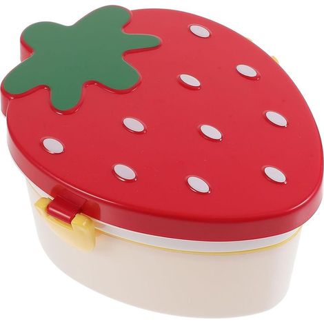 Boîte à bento multifonctionnelle CLISPEED en forme de fraise (1/5)