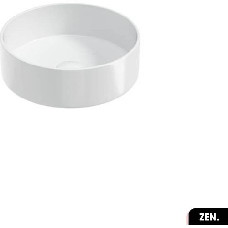 Vasque à poser avec siphon OFFERT  ZEN  Blanc  41 × 12,5 (1/3)