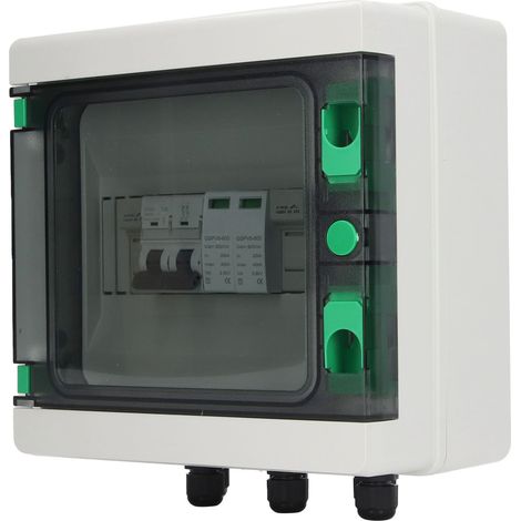 Solar-PV-Kombinationsbox, staubdicht, IP65, ein Ausgang, ein Eingang, PVC, 550 V (1/4)