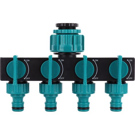4 Way Hose Splitter Water Tap Hose Connectors Distributor for Garden Agricultural Irrigation Tool
