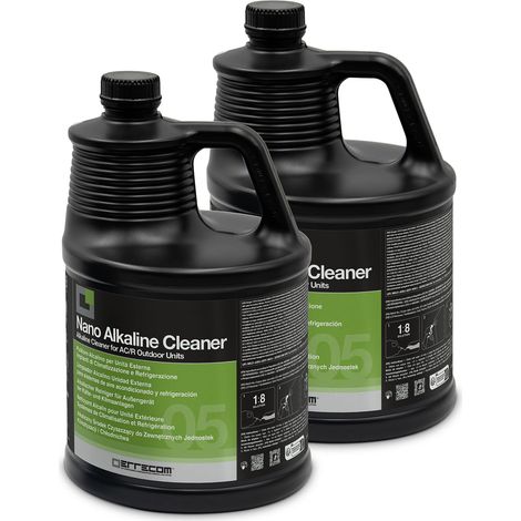 Errecom Nano Alkaline Cleaner, Pulitore Alcalino per Unità Esterna degli Impianti di Climatizzazione e Refrigerazione, 10 L (2 x 5 L) (1/3)