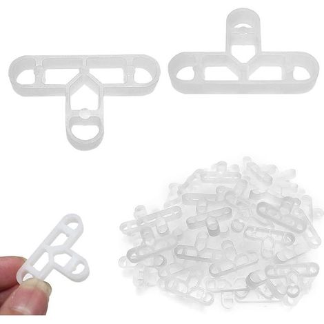 1000Pcs 10mm Croisillons Nivelant Entretoises carrelage Croisillon Carreleur Croisillons, Croisillon Carrelage pour Bricolage Pavage Carrelage Mural Dalles de Jardin (1/5)