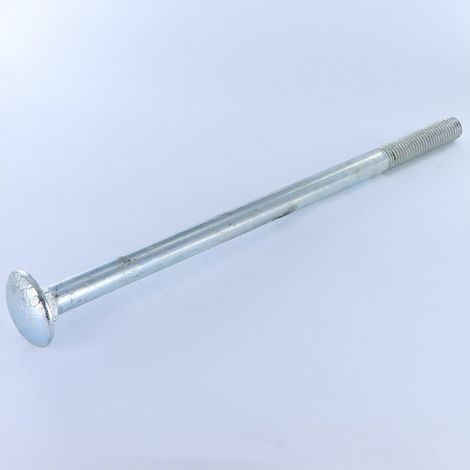 TRCC JAPY tête ronde collet carré M10X220 Filetage partiel Acier zingué-10 pièces