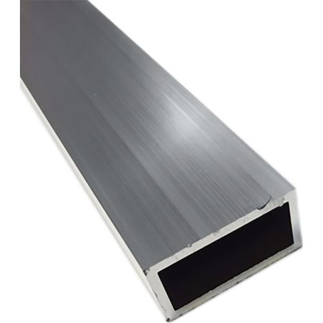 Rs Pro – Tube en aluminium 1 pouce x 2 pouces Ø 1 3/4 pouces x 1 m – Aluminium 6063-T6 – Conductivité thermique 200 W/mK – Pour coupe et soudage - 4pouce