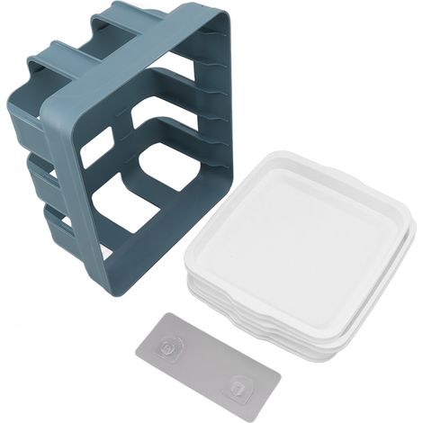 Plateau de service rectangulaire ABS avec support, plat à snack pour cuisine et maison (1/5)