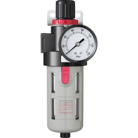 FILTRO DE AIRE REGULADOR 150 ML, 3/8" FILTRO COMPRESOR AIRE. Regulador de presion con manometro para separar agua y humedad (1/3)