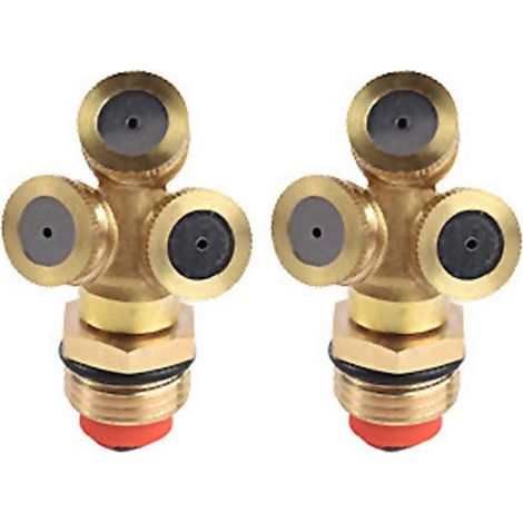Brass Spray Nozzle, Misting, 3 Hole (1/5)