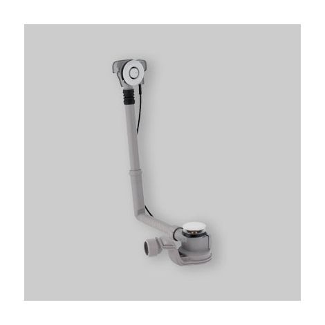 Sifone Per Vasca Con Azionamento Pushcontrol Ø 52 Cromato Lucido - L. 26 Cm