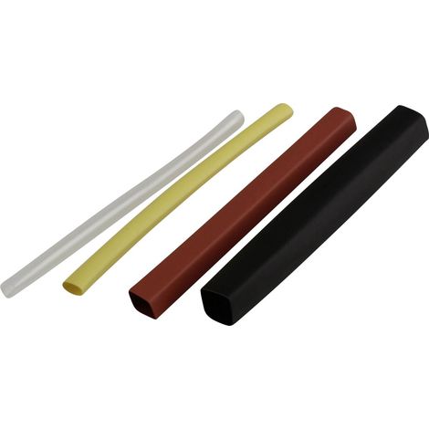 Schrumpfschlauch Set 20-teilig 2,4 - 9,4 mm Farben in 4 Größen je 100 mm Heissluftfön