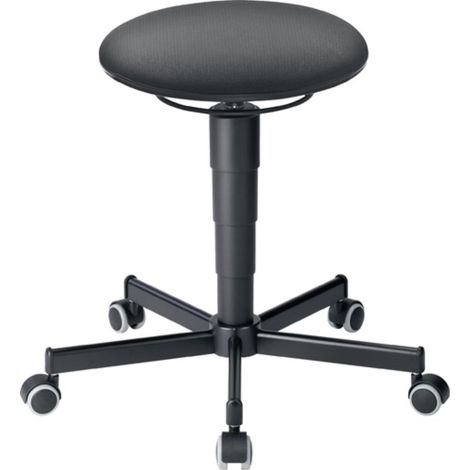 Tabourets pivotants rouleaux tissu Supertec gris réglage de la hauteur du siège 460-630mm (1/4)