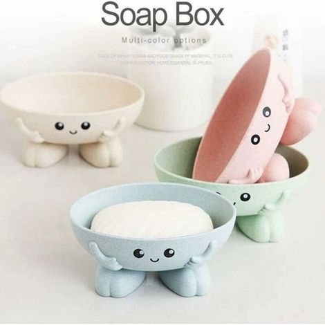 Porte-savon mignon porte-savon pour enfants créative beau bar porte-savon compteur pour douche salle de bain plan de travail cuisine (1/4)