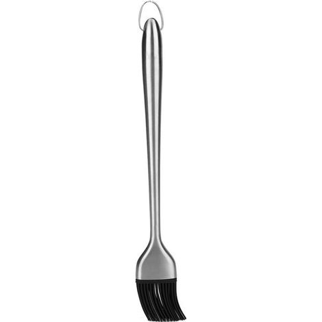 Pennello da pasticceria in silicone Jhubersproducts, resistente al calore e flessibile, con manico in acciaio inossidabile, ideale per grigliare e cuocere al forno, lavabile in lavastoviglie. (1/5)