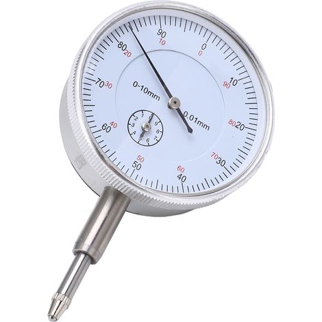 Indicateur de test à cadran mécanique de haute précision, à aiguille, pour instruments de mesure 0-10 mm (1/5)