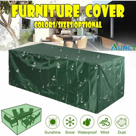 [NON UTILIZZATO] Camera da letto impermeabile, copertura per sedie a sdraio, tavolo, canapé, giardino, per patio e giardino, verde