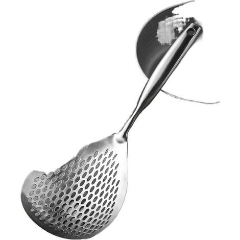 Cuisine grande cuillère de fuite 304 maille de filtre en acier inoxydable cuisson foin (1/4)