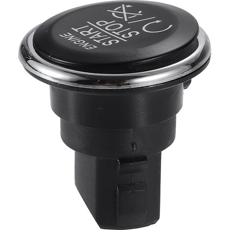 Motoforti Bouton de démarrage et d'arrêt du moteur, bouton poussoir de démarrage, pour Dodge Challenger 2008-2014, plastique, No.1FU931X9AC, noir (1/5)