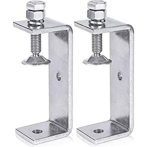 Serre-joints en métal robustes, serre-joints en C pour le travail du bois avec large ouverture des mâchoires (120 mm), lot de 2 (1/5)