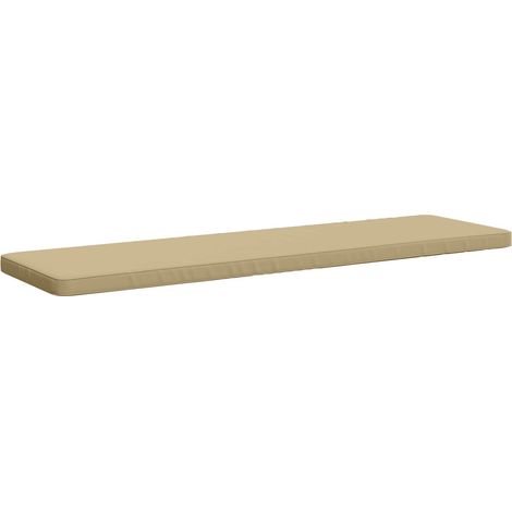 1-Piece Bench Cushion VUGHT 100% Polyester Beige vidaXL (1/5)