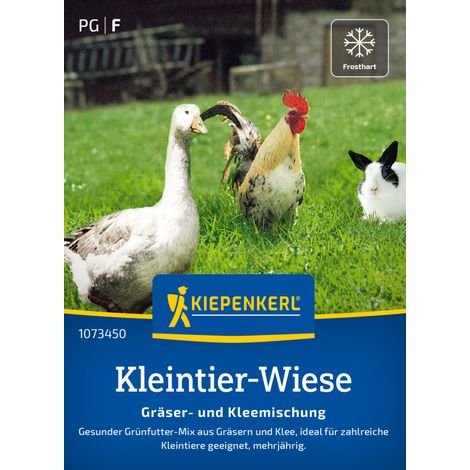 Kiepenkerl Rasensamen Kleintier-Wiese Gräser- und Kleemischung für ca. 1 m² (1/2)