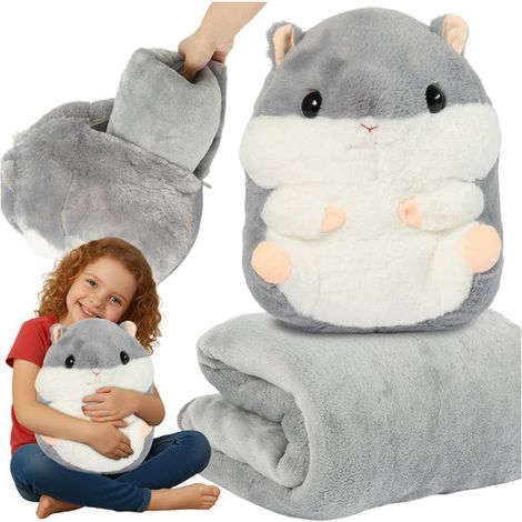 3 in 1 hamsterdecke kissen spielzeug - 105 x 200 cm