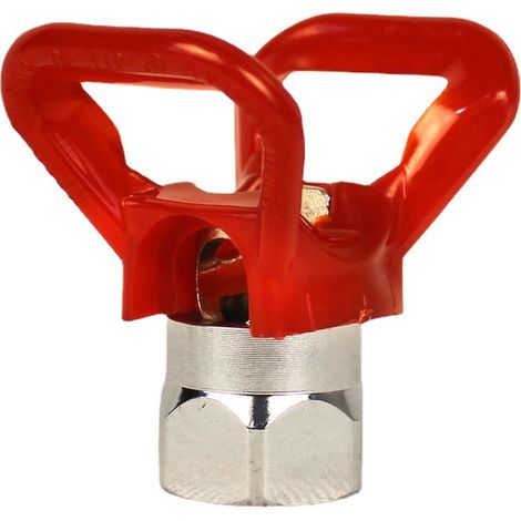 Red Airless Paint Spray Gun Flat Nozzle Seat Guard for Sprayer Universal Tool (1/5)