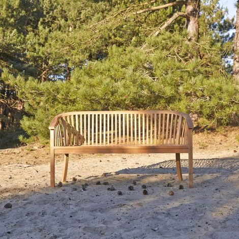Banc d'extérieur en bois de teck Ernest (1/5)