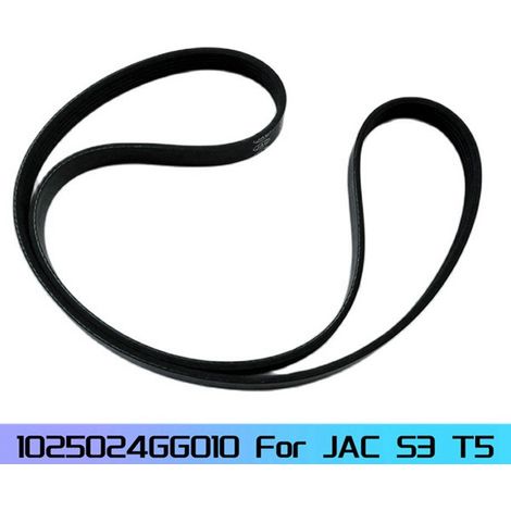 1 piece. Color: Black. Material: Rubber. Suitable for JAC S3 T5 automotive alternator belts. (1/4)