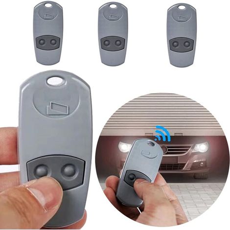 Telecommande Universelle Portail - telecommande Came top432ee, Telecommande Portail Universelle fit pour Venu Top 432NA/432/432EE/432A/432M/432S T432/CAME 432 with Pile Bouton 2CR2016(Gris)3 pièces